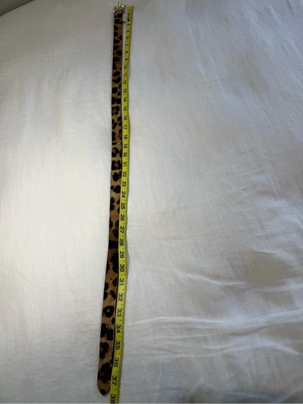 J. Crew Leopard Calf Hair Leather Belt E2335 - Picture 13 of 13